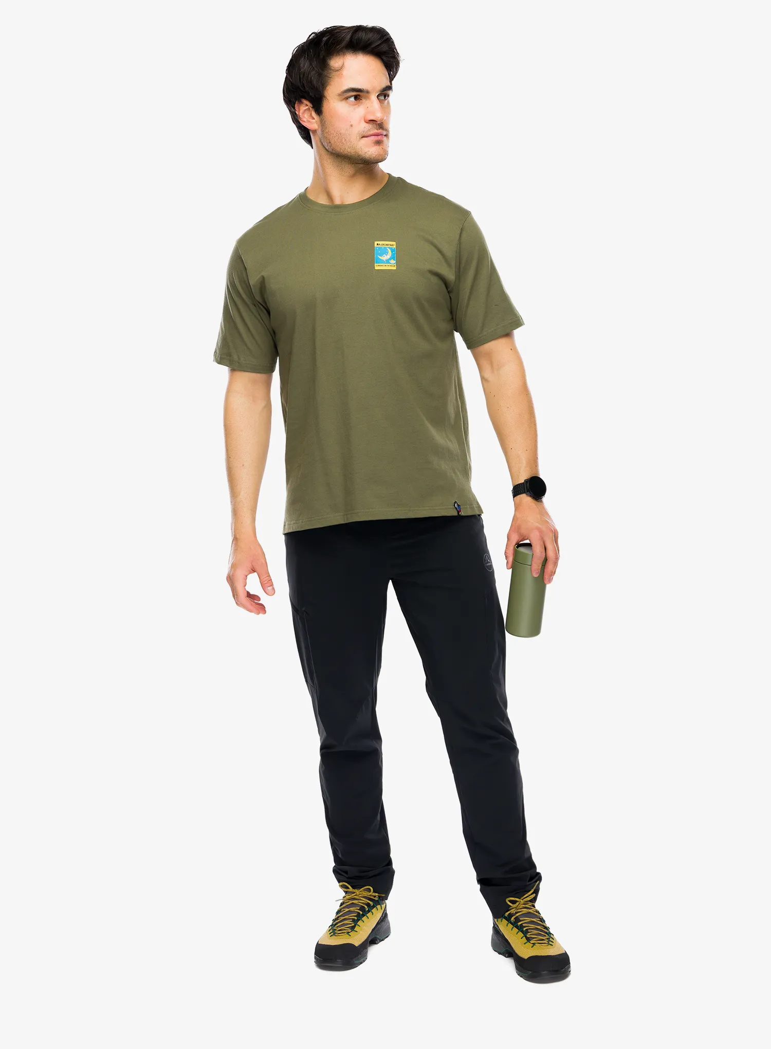 La Sportiva Moon Patch T-Shirt Pamutpóló - cypress
