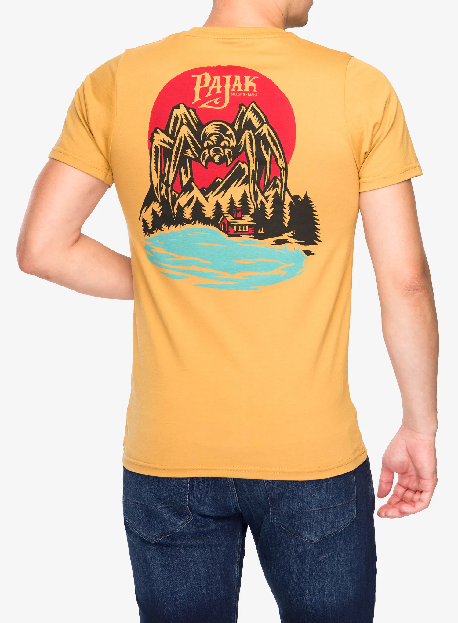 Pajak x Swanski Spider T-Shirt Pamutpóló - acorn