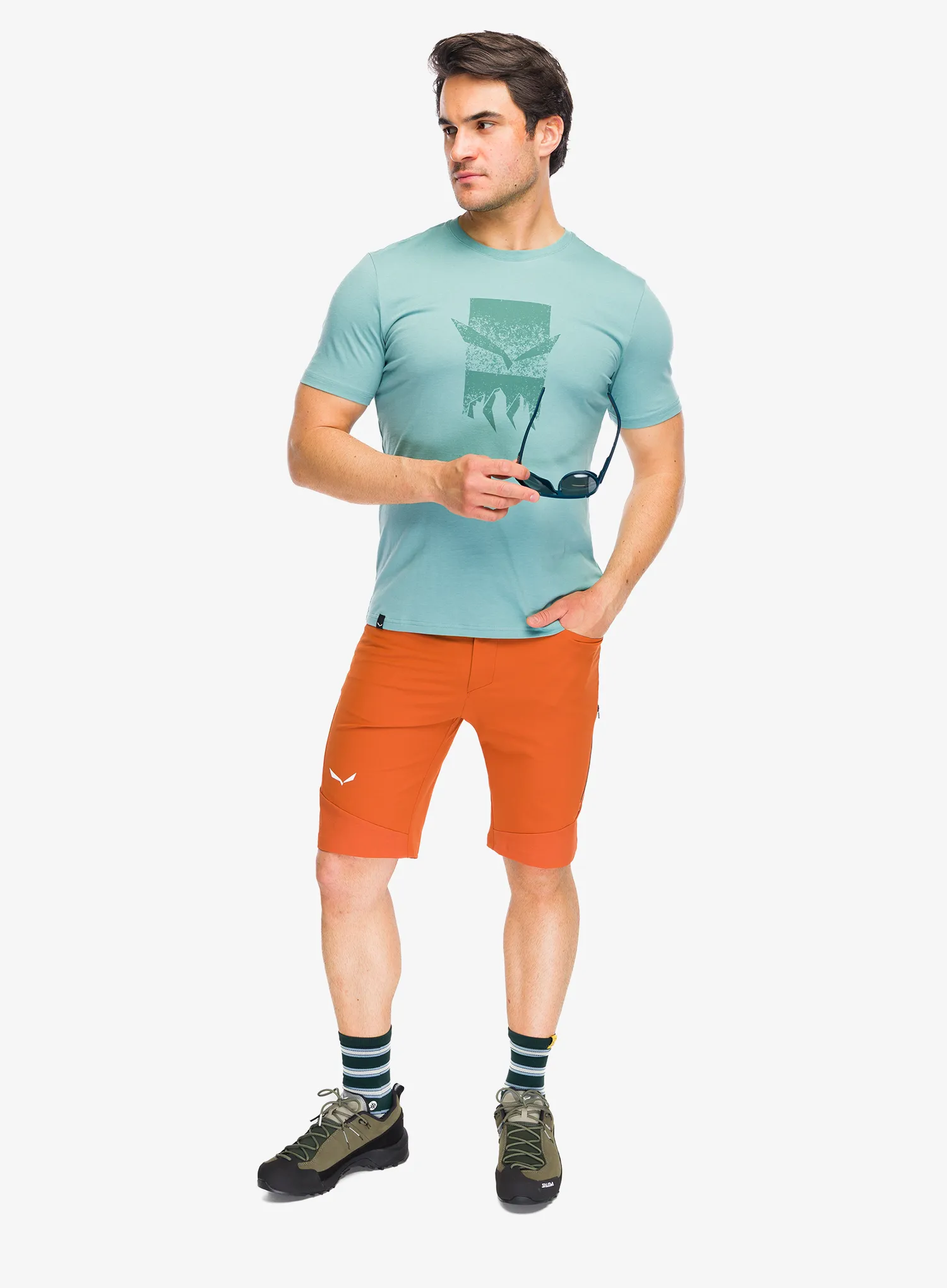 Salewa Eagle 3Cime T-Shirt Pamutpóló - willow