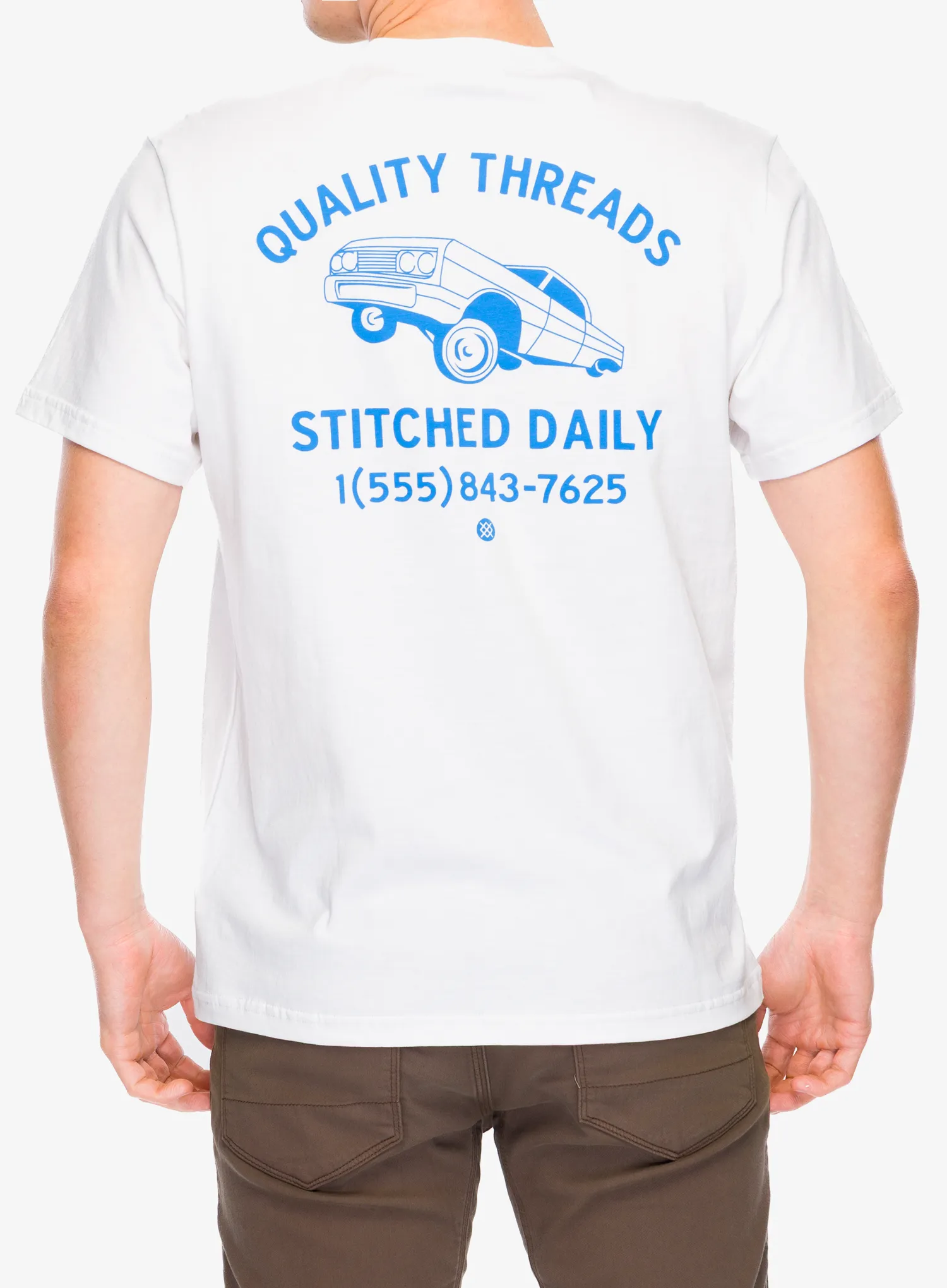 Stance Quality Threads Tee Pamutpóló - white