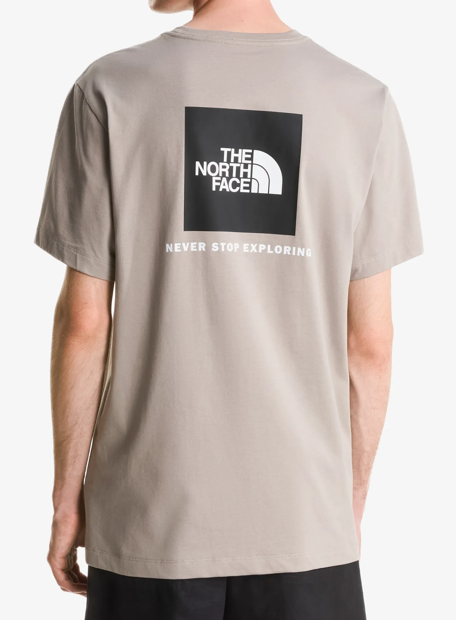 The North Face Evolution Box Nse Regular Short Sleeve Pamutpóló - stone slab