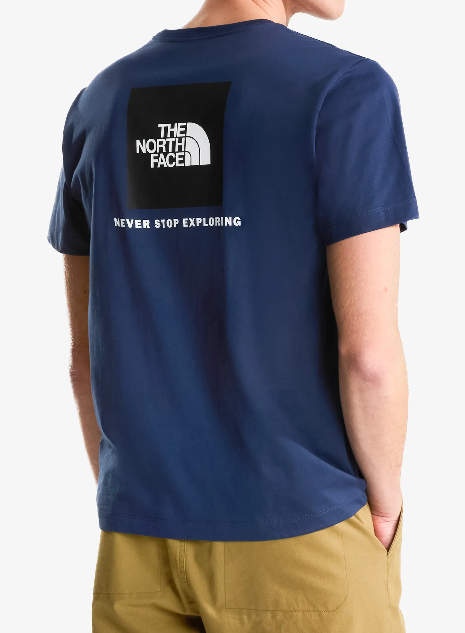 The North Face Evolution Box Nse Regular Short Sleeve Pamutpóló - summit navy