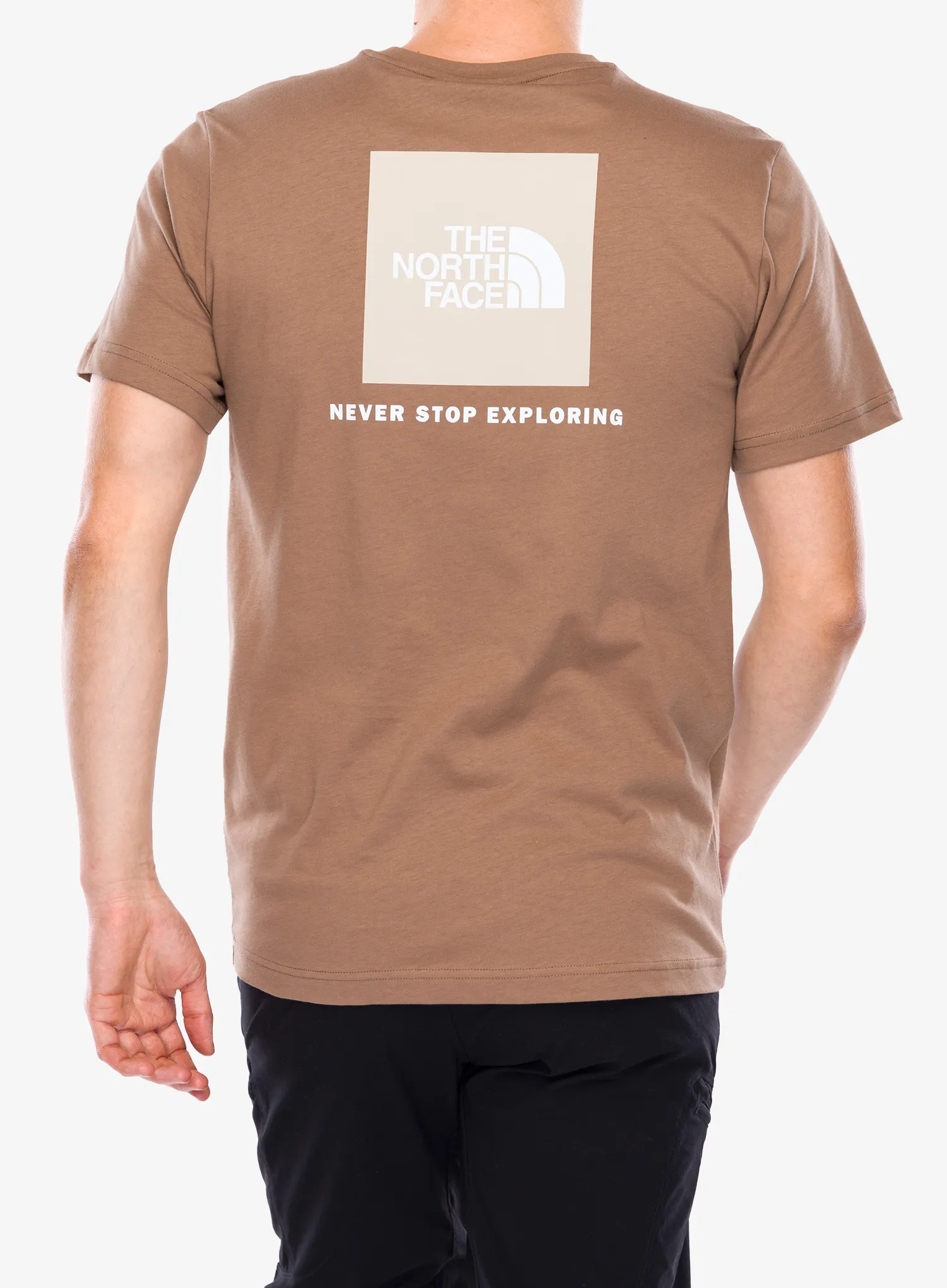 The North Face S/S Redbox Tee Pamutpóló - latte/gravel