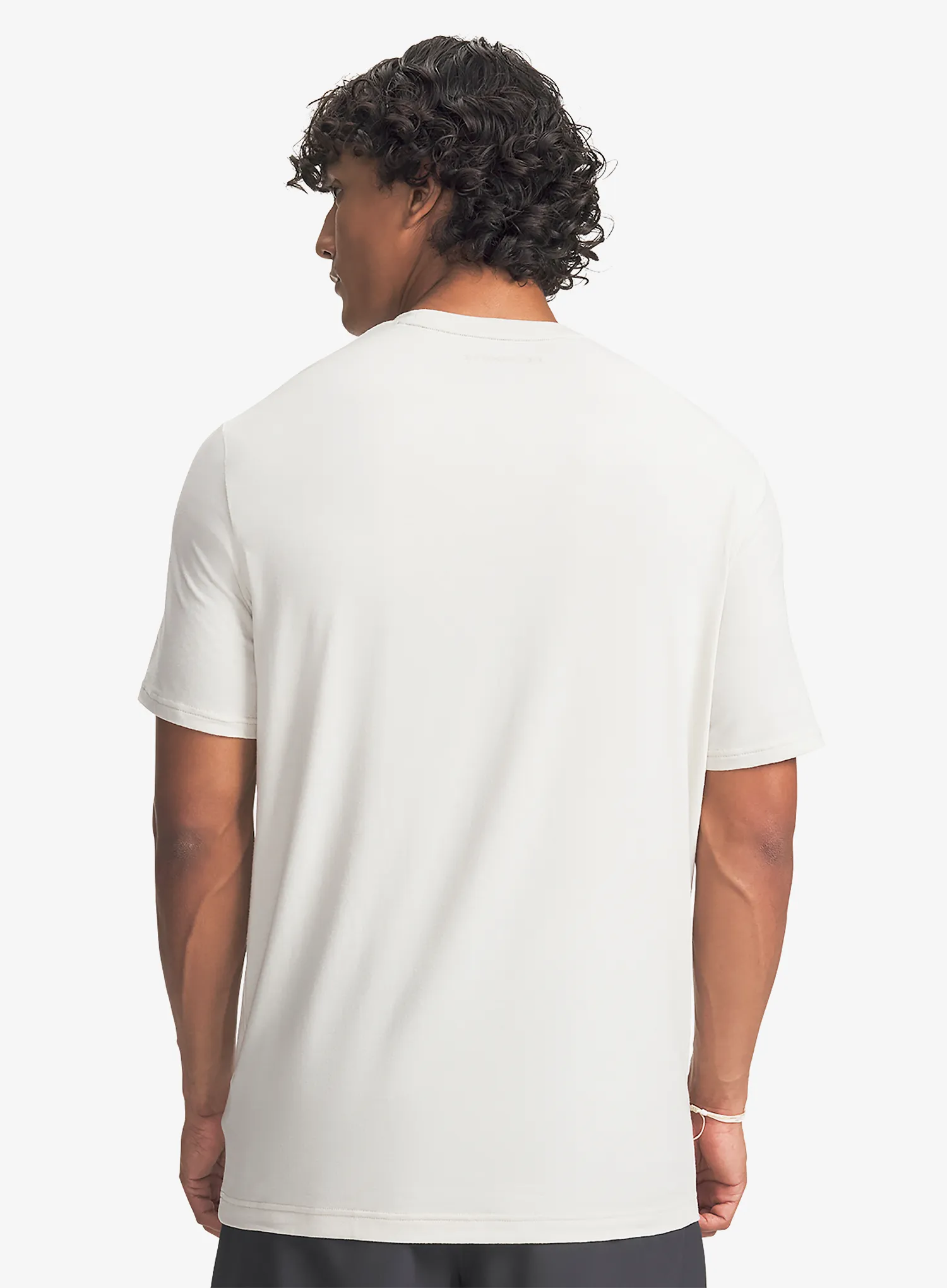 Under Armour Explor Graphic SS Pamutpóló - summit white/city khaki