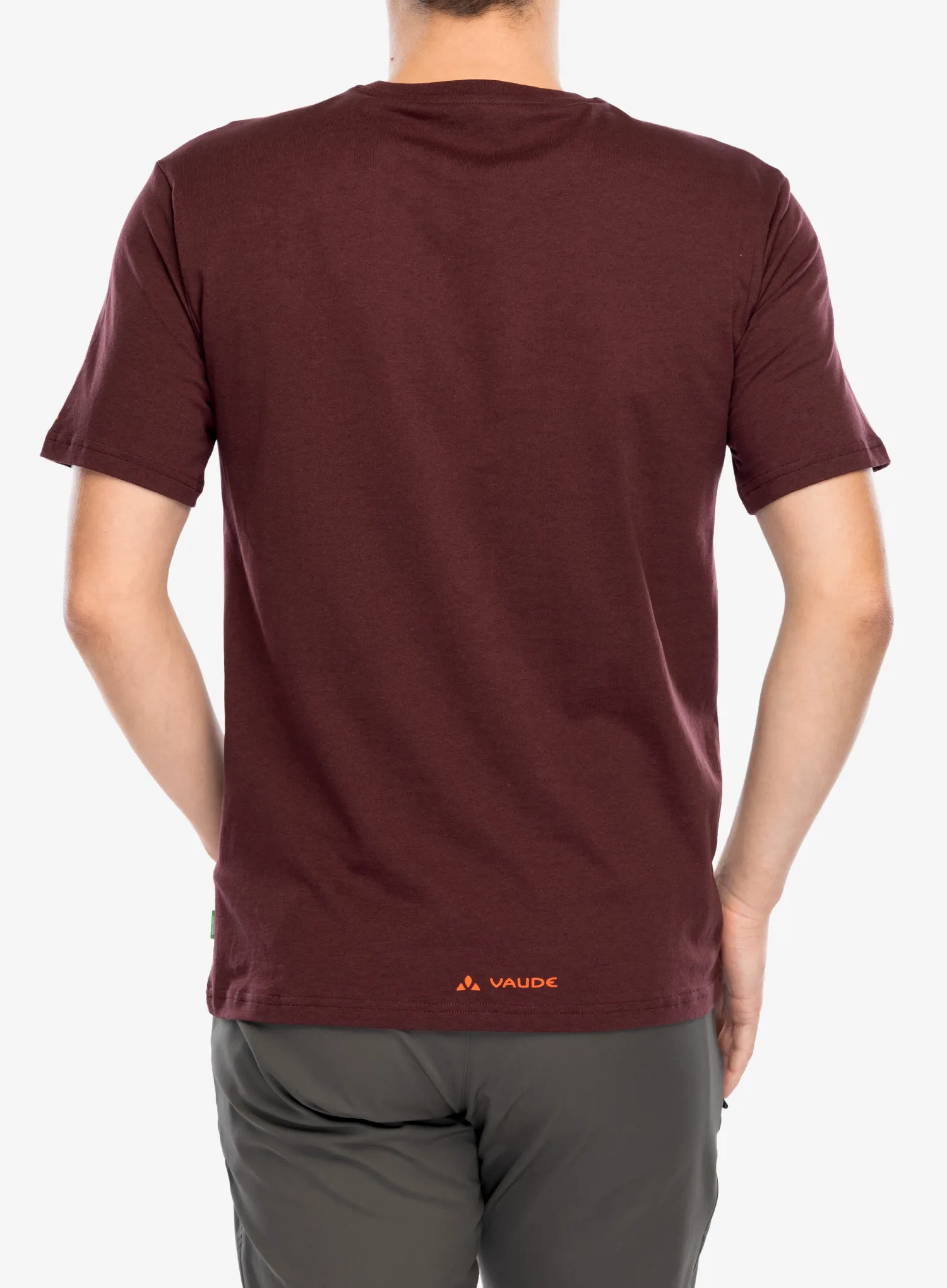 Vaude Cyclist T-Shirt V Pamutpóló - dark oak