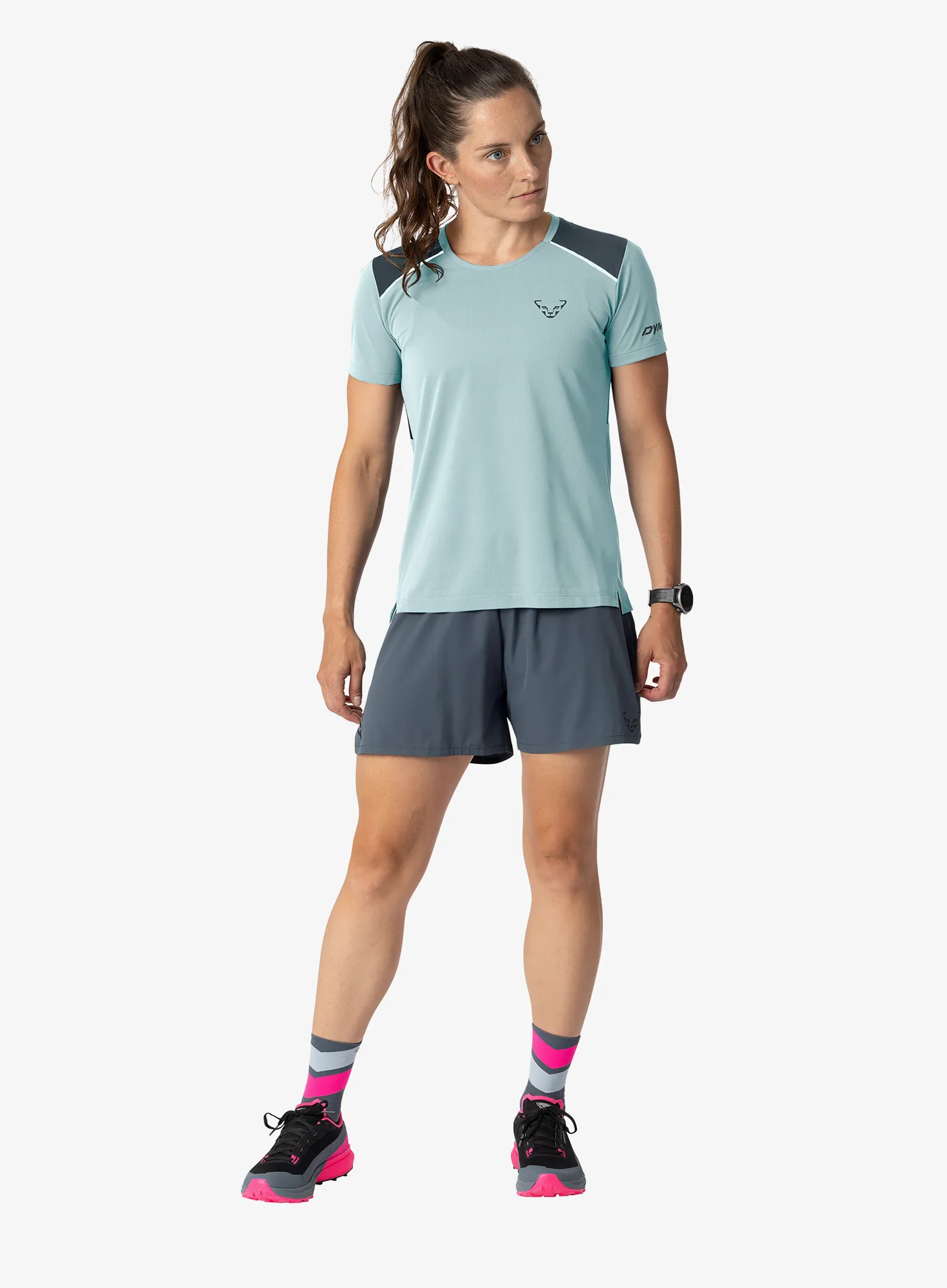 Dynafit Sky Shirt Női futópóló - cloud blue