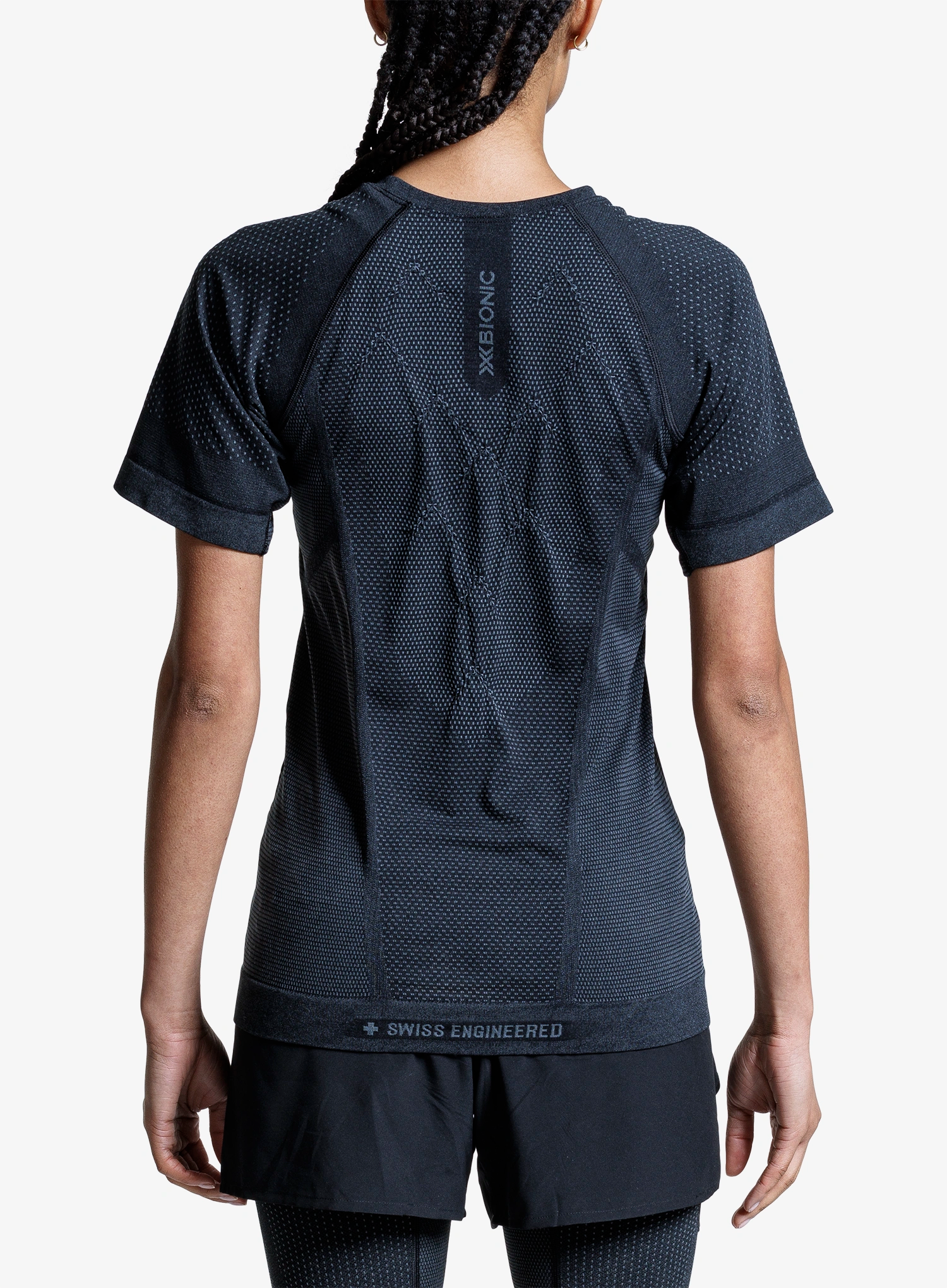 X-Bionic Xceed Run Shirt S/S Női futópóló - x black/grey
