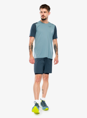 Dynafit Transalper S/S Tee Futópóló - smoke blue
