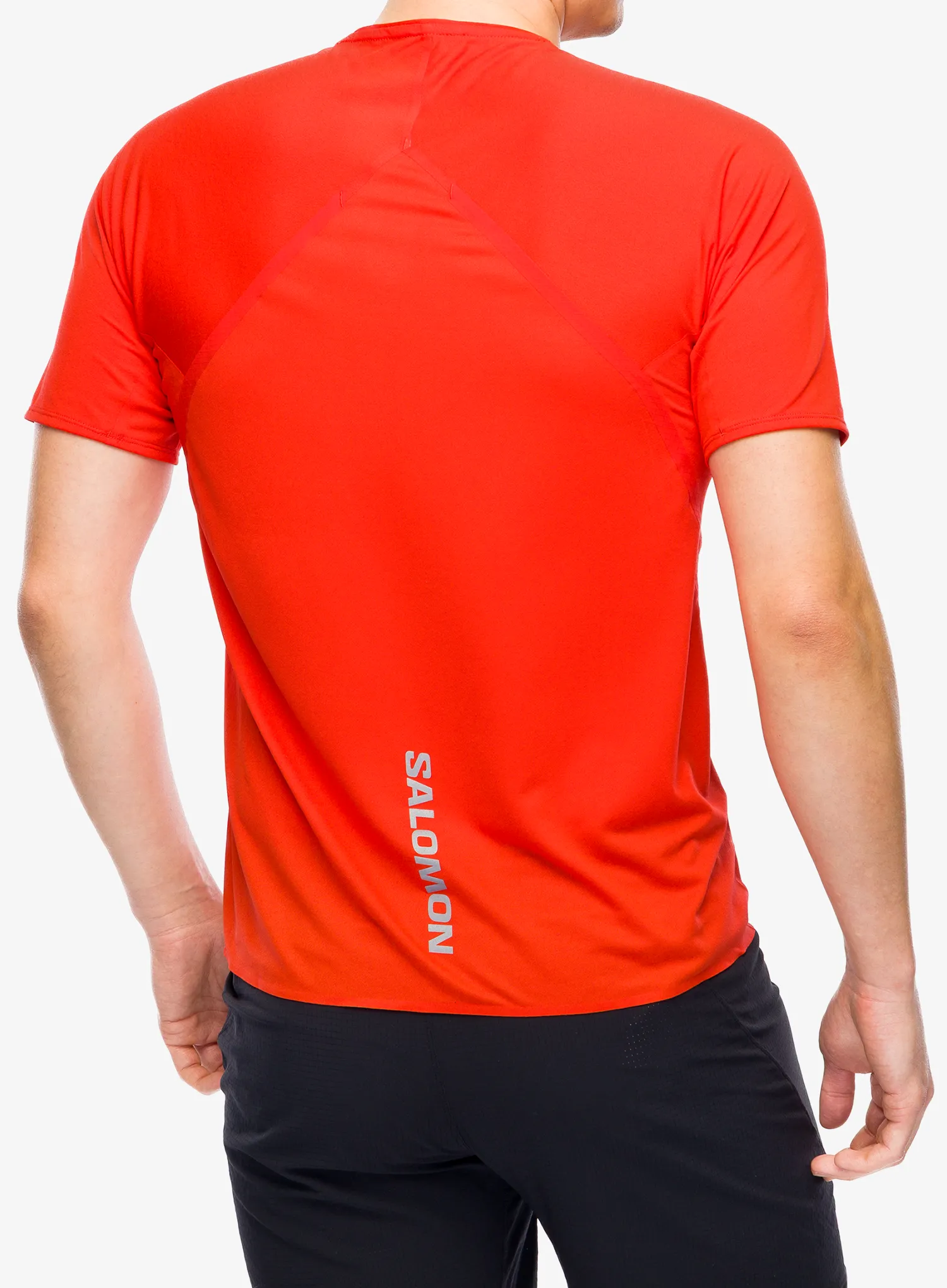Salomon S/Lab Speed Tee Futópóló - fiery red/red