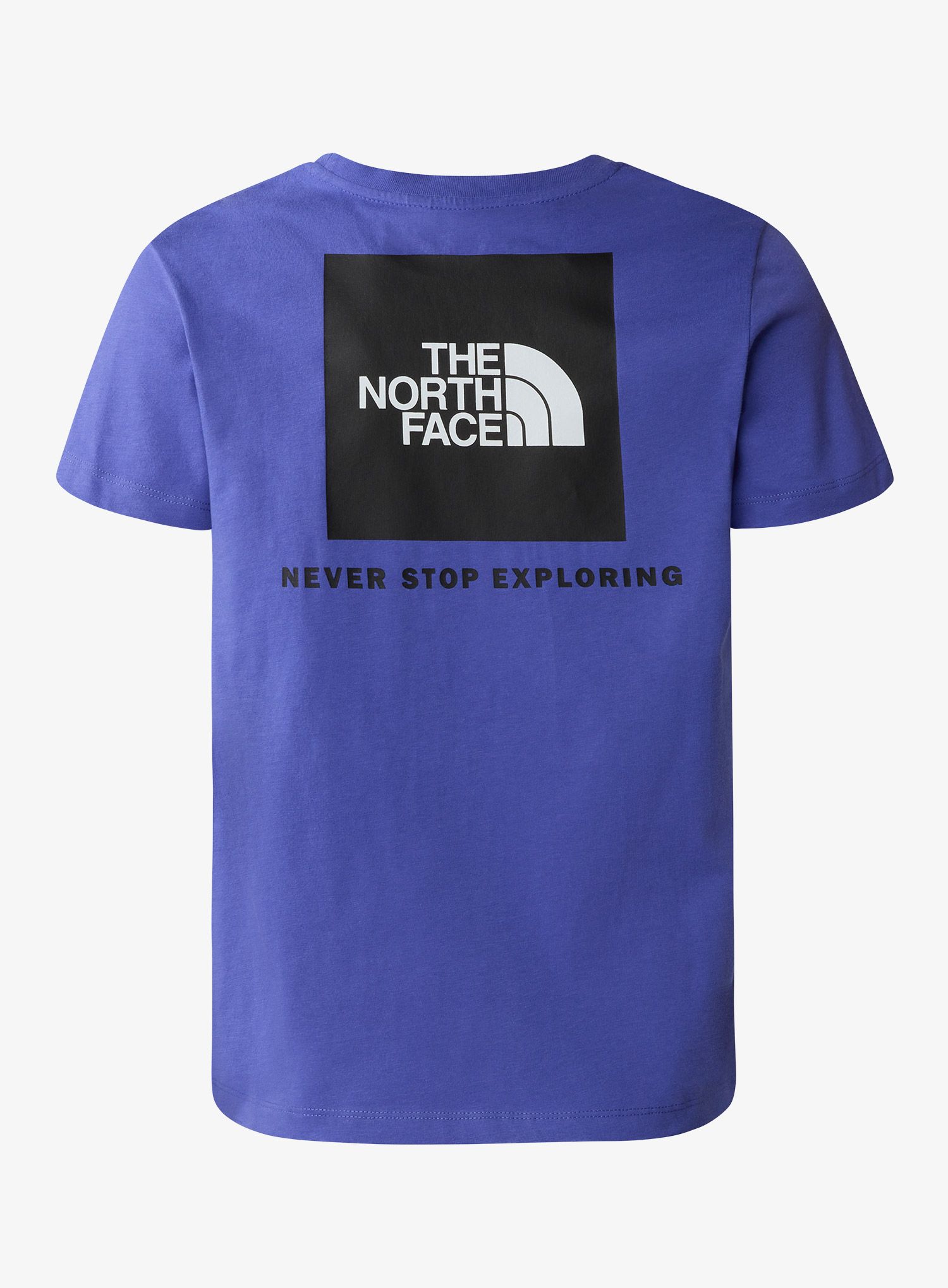 The North Face S/S Redbox Tee Back Box Graphic Póló fiúknak - dopamine blue
