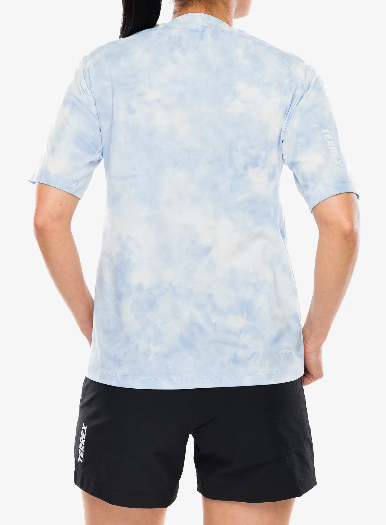 adidas TERREX Multi Spray Dye T-Shirt Női póló - white/glow blue