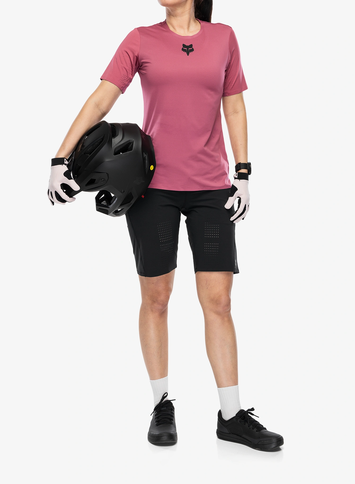 Fox Flexair SS Jersey Női póló - berry