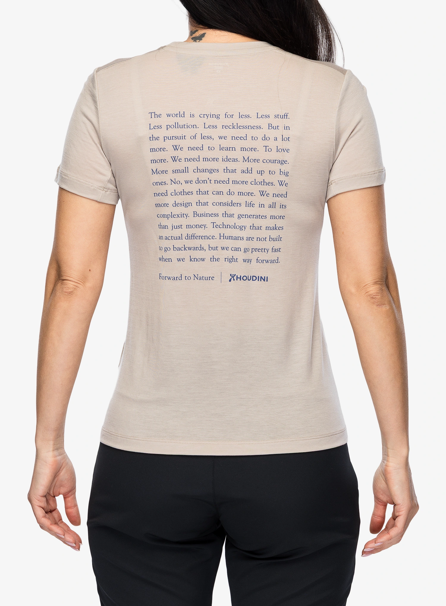 Houdini Tree Message Tee Női póló - sandstorm/ftn mani