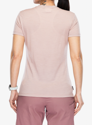 Icebreaker Merino 150 Tech Lite SS Tee Sparkling Stars Női póló - pink quartz