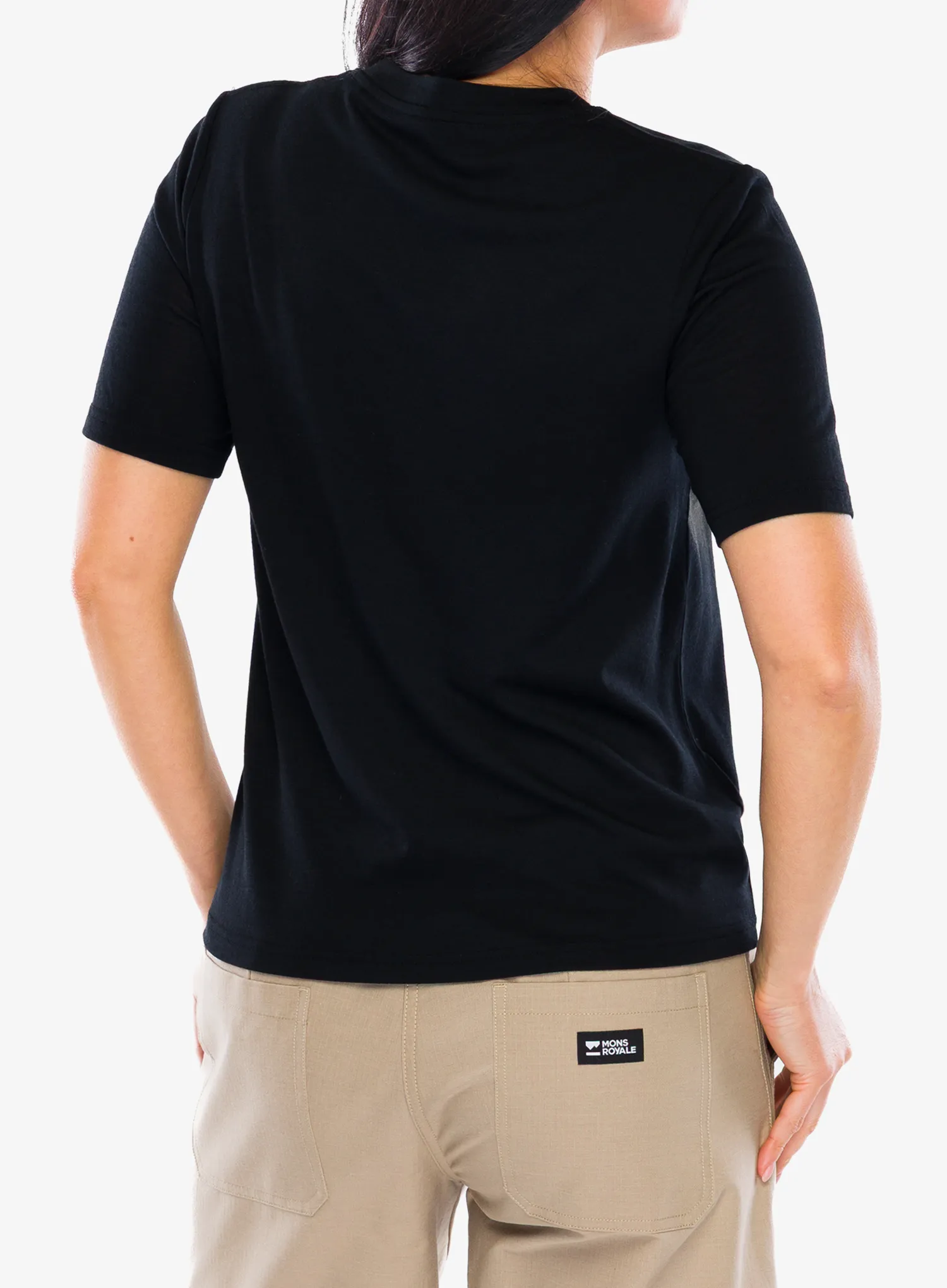 Mons Royale Icon Merino Air-Con Relaxed Tee Női póló - black