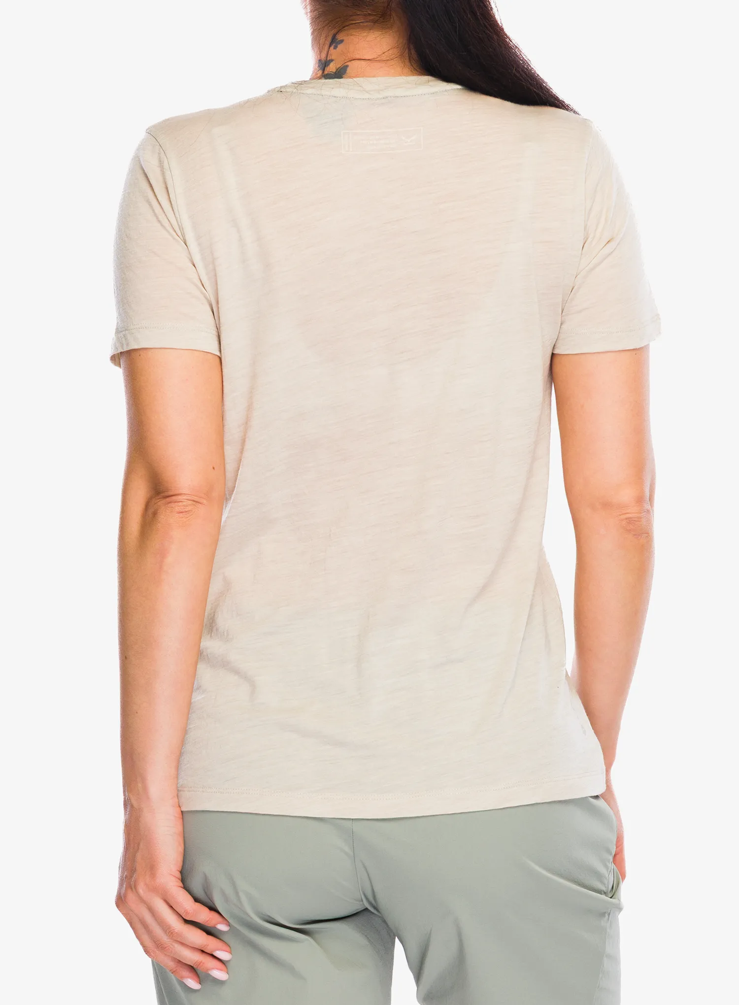 Salewa Eagle Eitd Merino T-Shirt Női póló - oatmeal