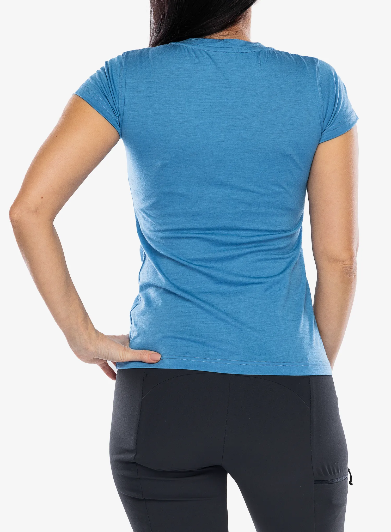Sensor Merino Active PT Tee S/S Női Póló - blue mountains