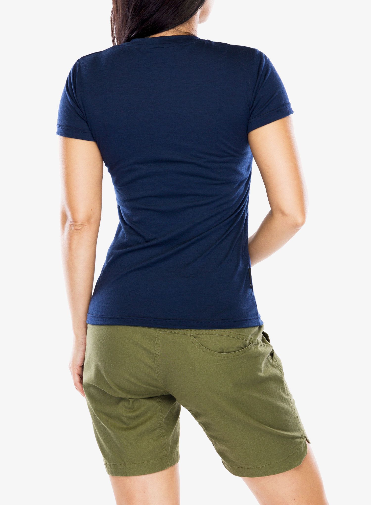 Sensor Merino Active PT Tee S/S Női Póló - deep blue mountains