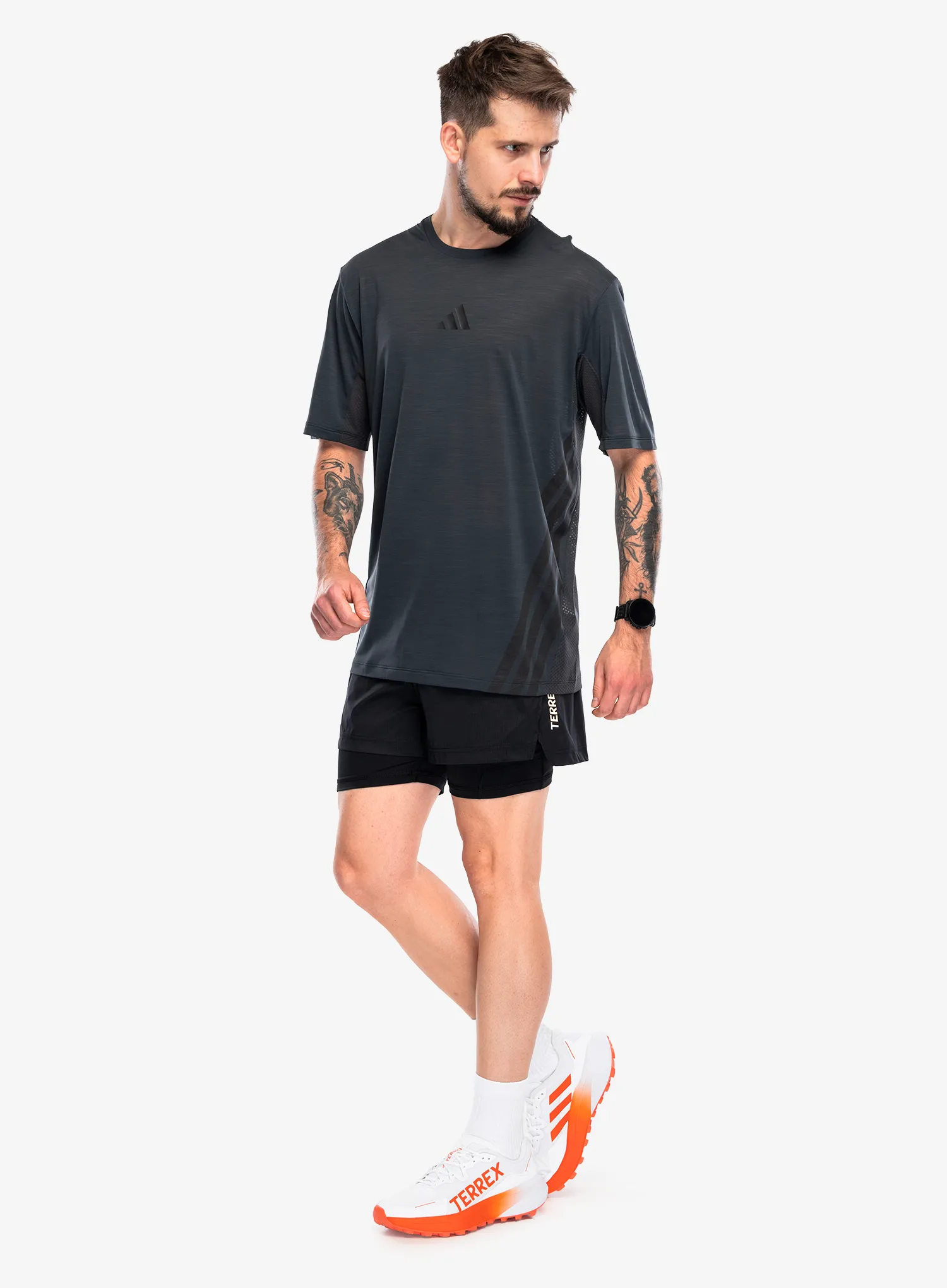 adidas TERREX Xperior Climacool T-Shirt Futópóló - carbon