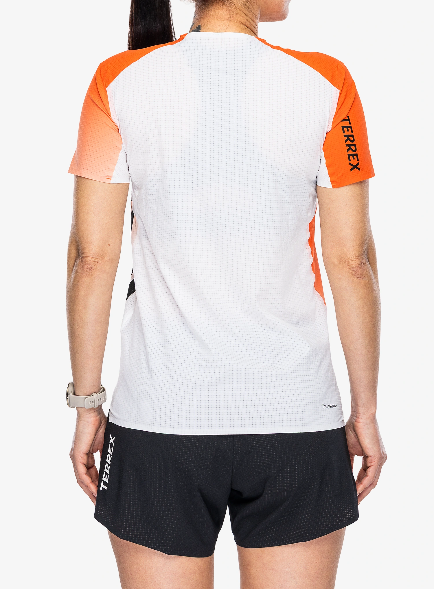 adidas TERREX Xpr Pro Tee Női futópólók - white/semi impact orange