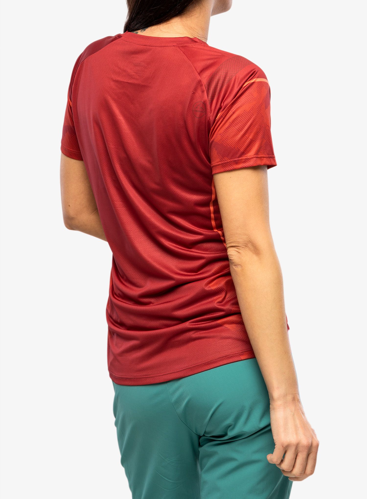 La Sportiva Pacer T-Shirt Női Futópólók - velvet/cherry tomato