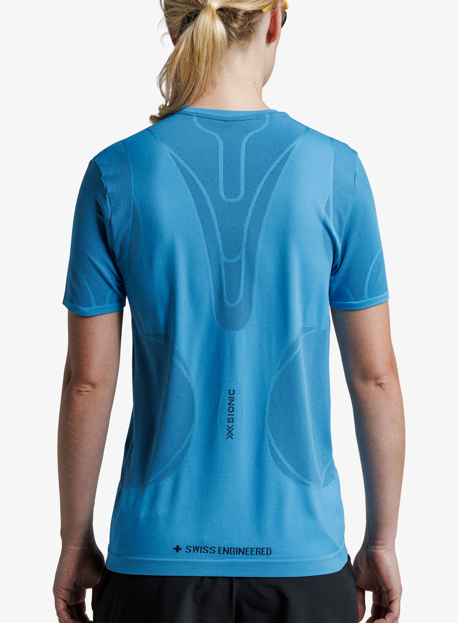 X-Bionic Xceed Run Perform Shirt Női futópólók - eternal ice/ice