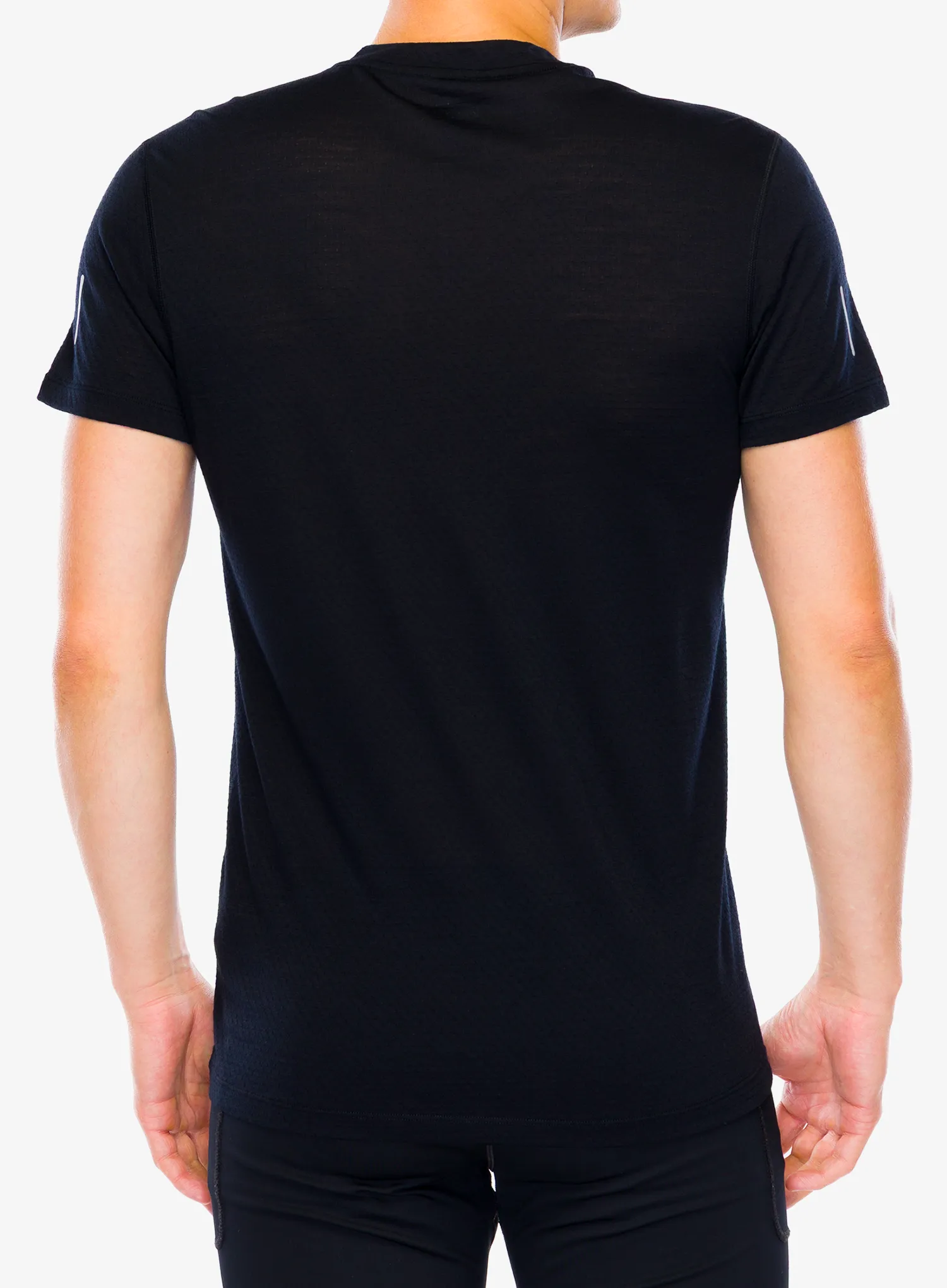 Icebreaker Merino 125 Cool-Lite Speed SS Quarter Zip Futópóló - black