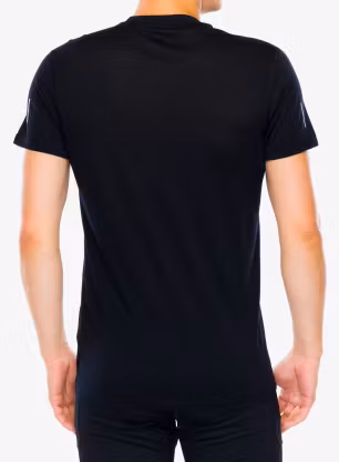 Icebreaker Merino 125 Cool-Lite Speed SS Quarter Zip Futópóló - black