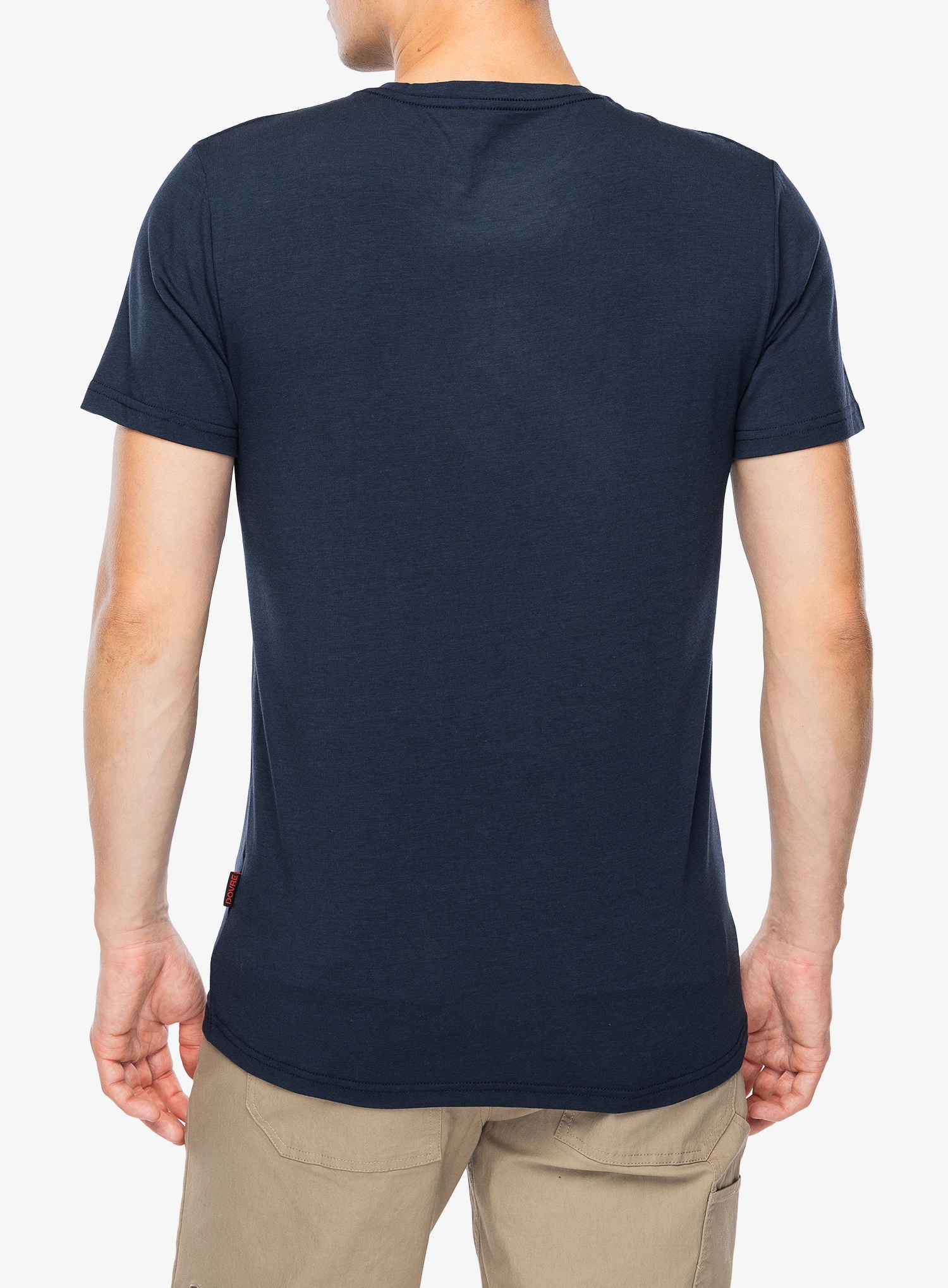 Dovre O-neck Bamboo Viscose T-shirt Póló - navy