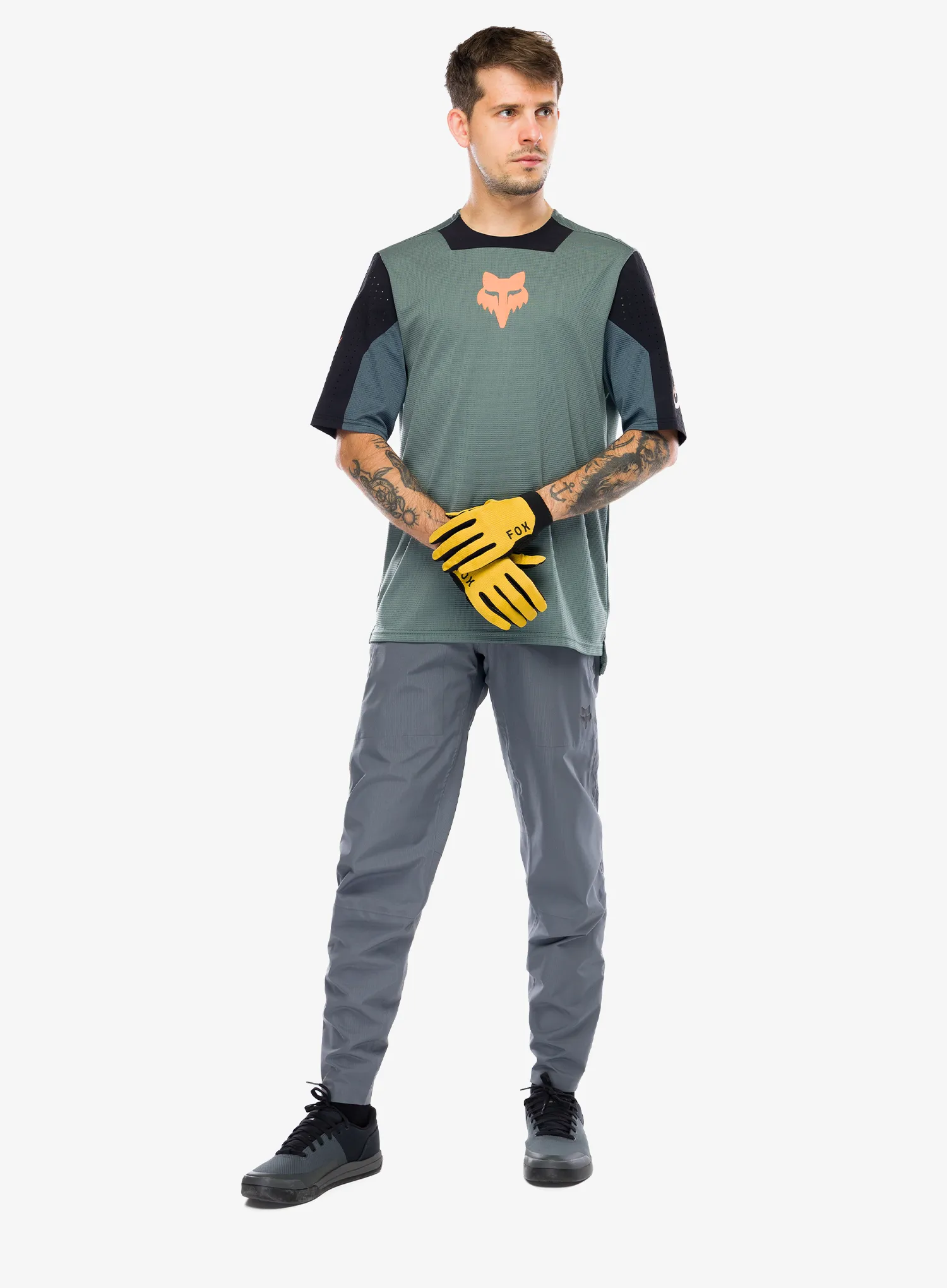 Fox Defend SS Jersey Creation Mtb póló - sage