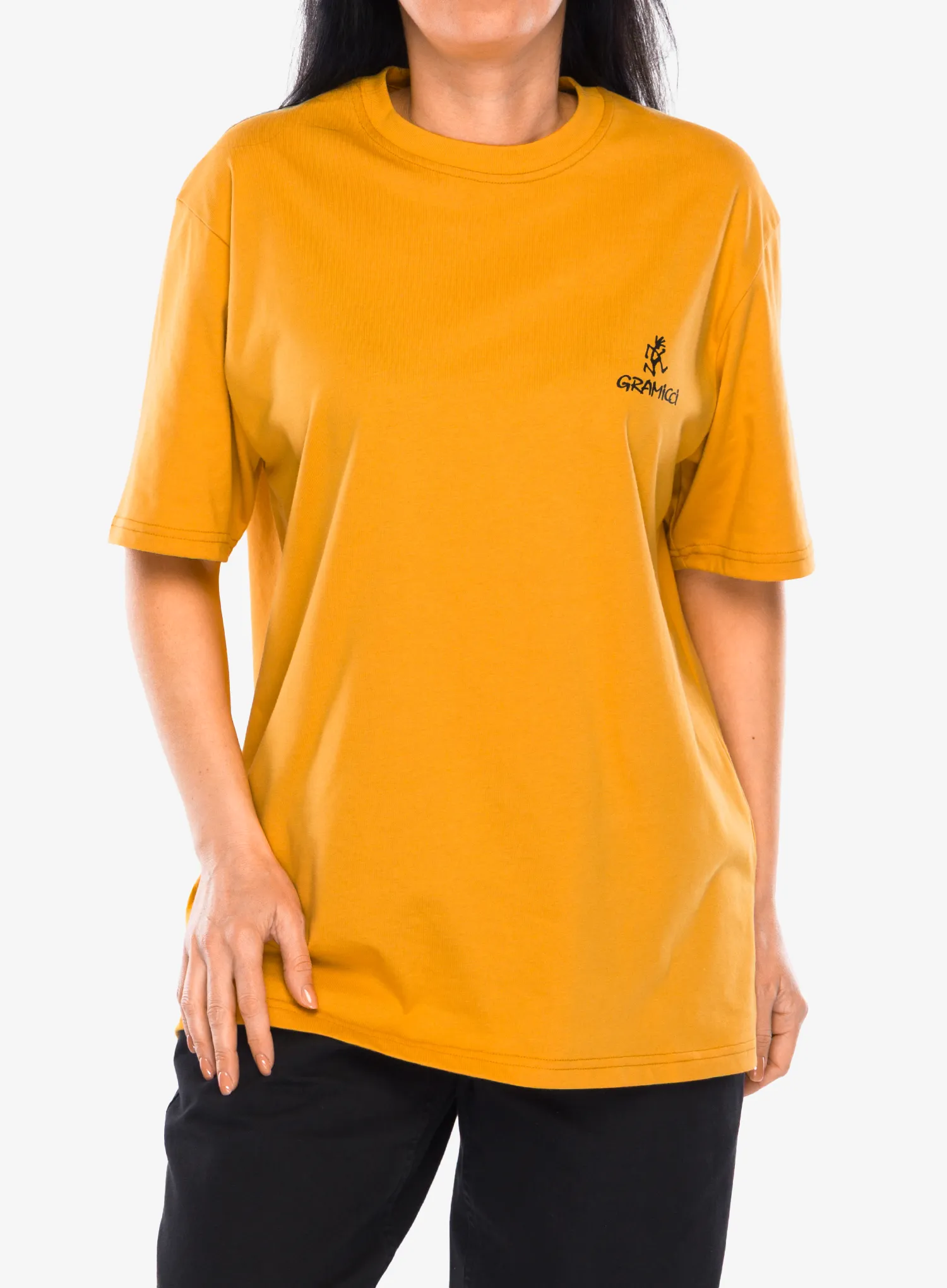 Gramicci One Point Logo Tee Póló - mustard