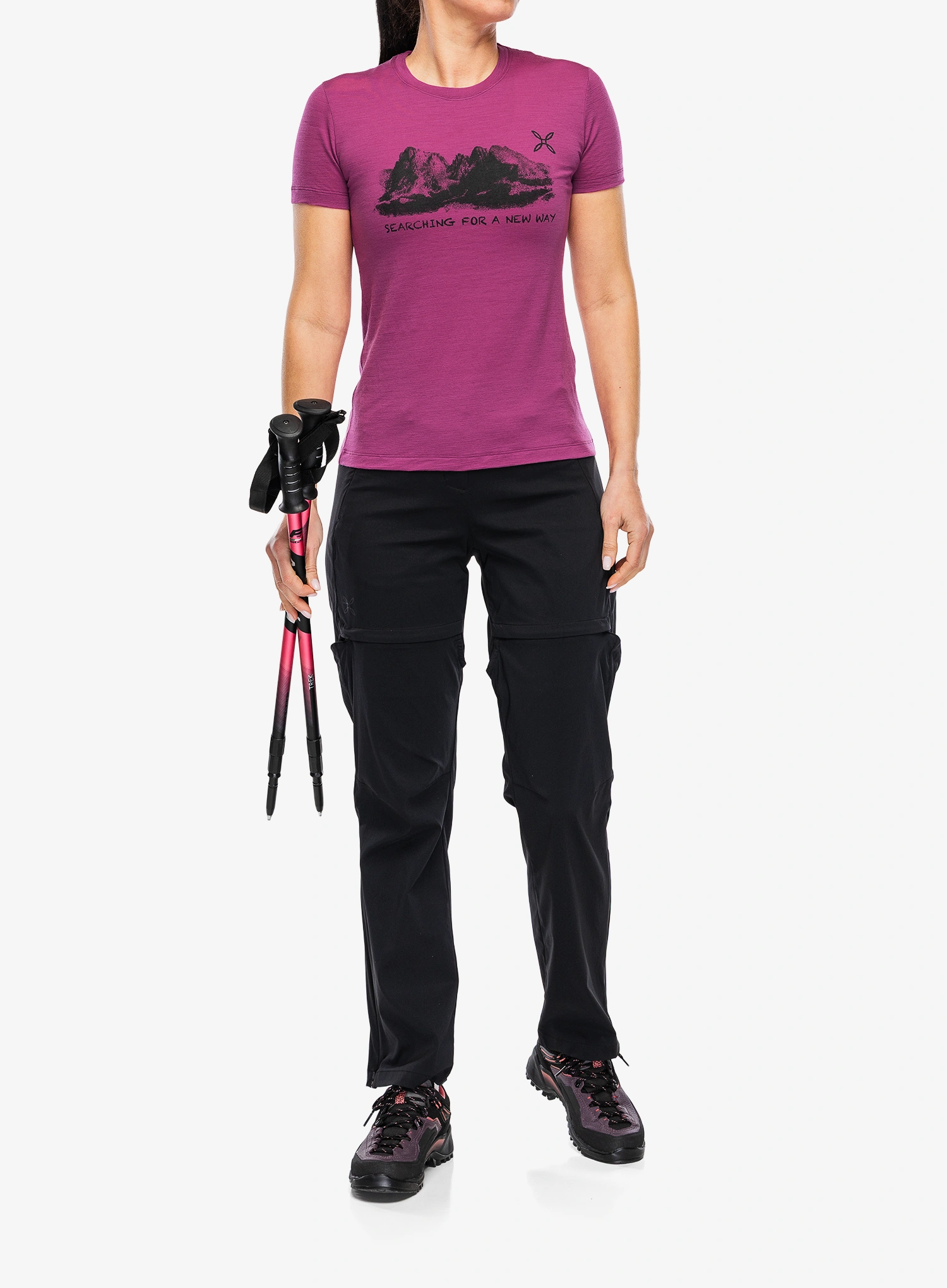 Montura Peaks Merino T-Shirt Női merino gyapjú póló - baton rouge
