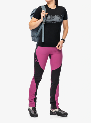 Montura Peaks Merino T-Shirt Női merino gyapjú póló - black/black