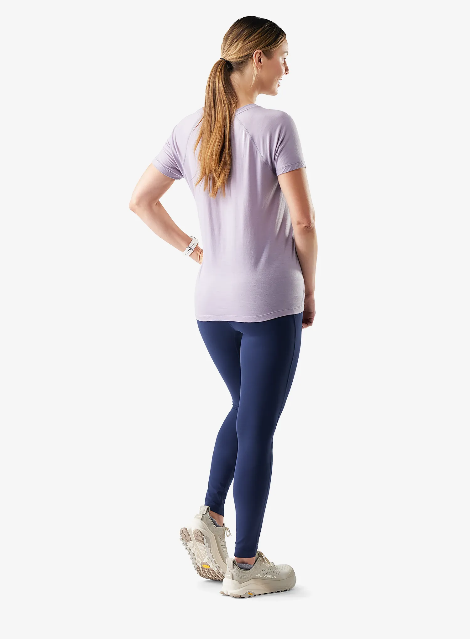 Smartwool Active Ultralite Short Sleeve Női merino gyapjú póló - purple storm