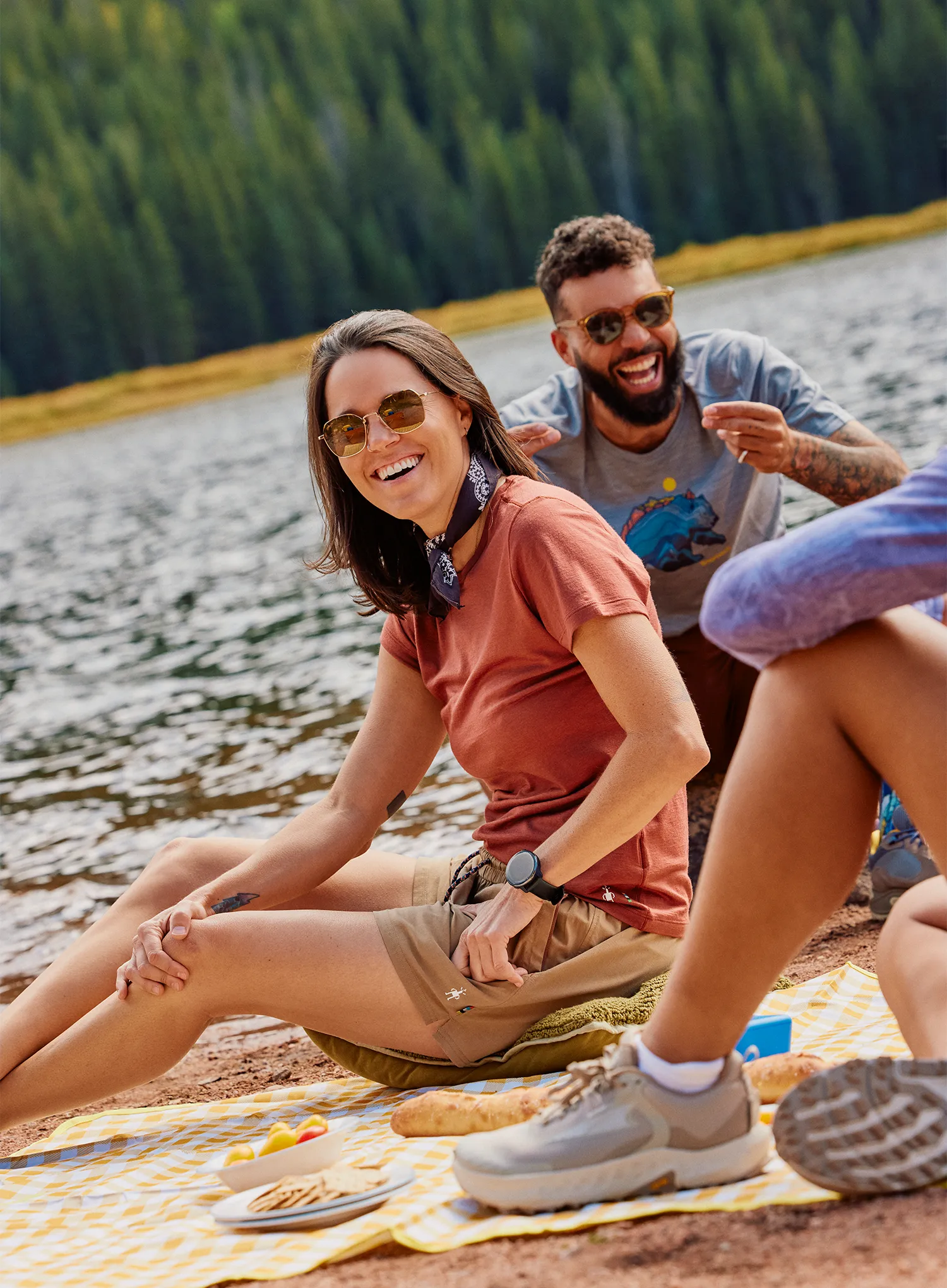 Smartwool Merino Short Sleeve Tee Női merino gyapjú póló - burnt sienna