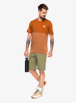 Ortovox 150 Cool Logo TS Merinó póló - bristle brown