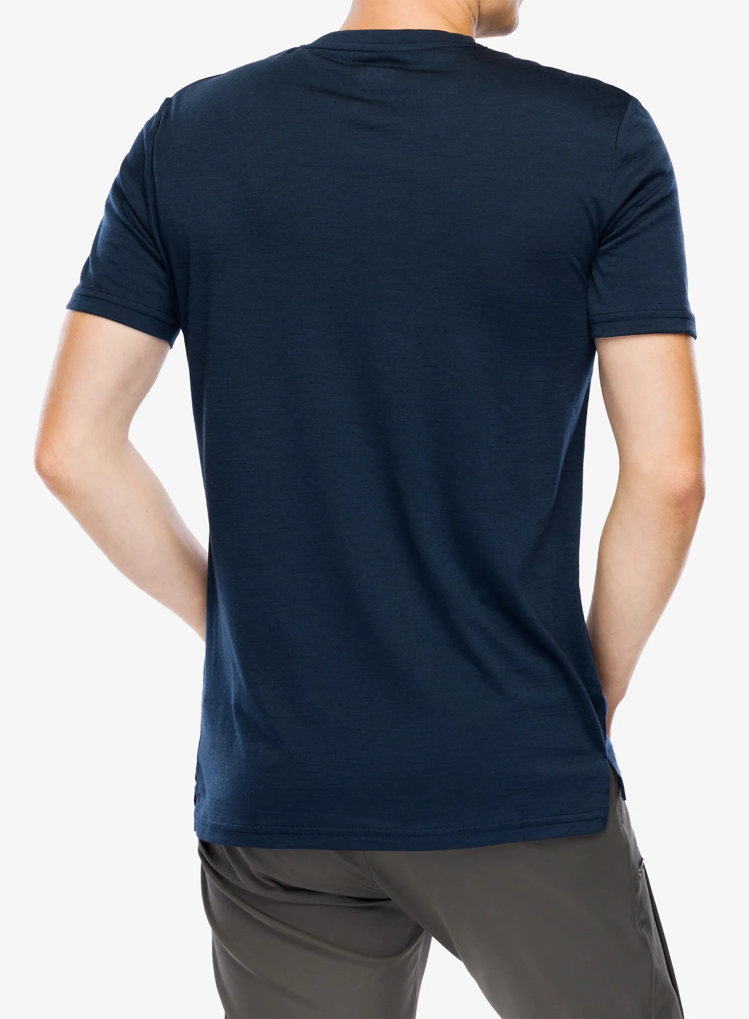 Super.natural Bio J 7 Peaks Tee Merinó póló - blueberry/feather grey