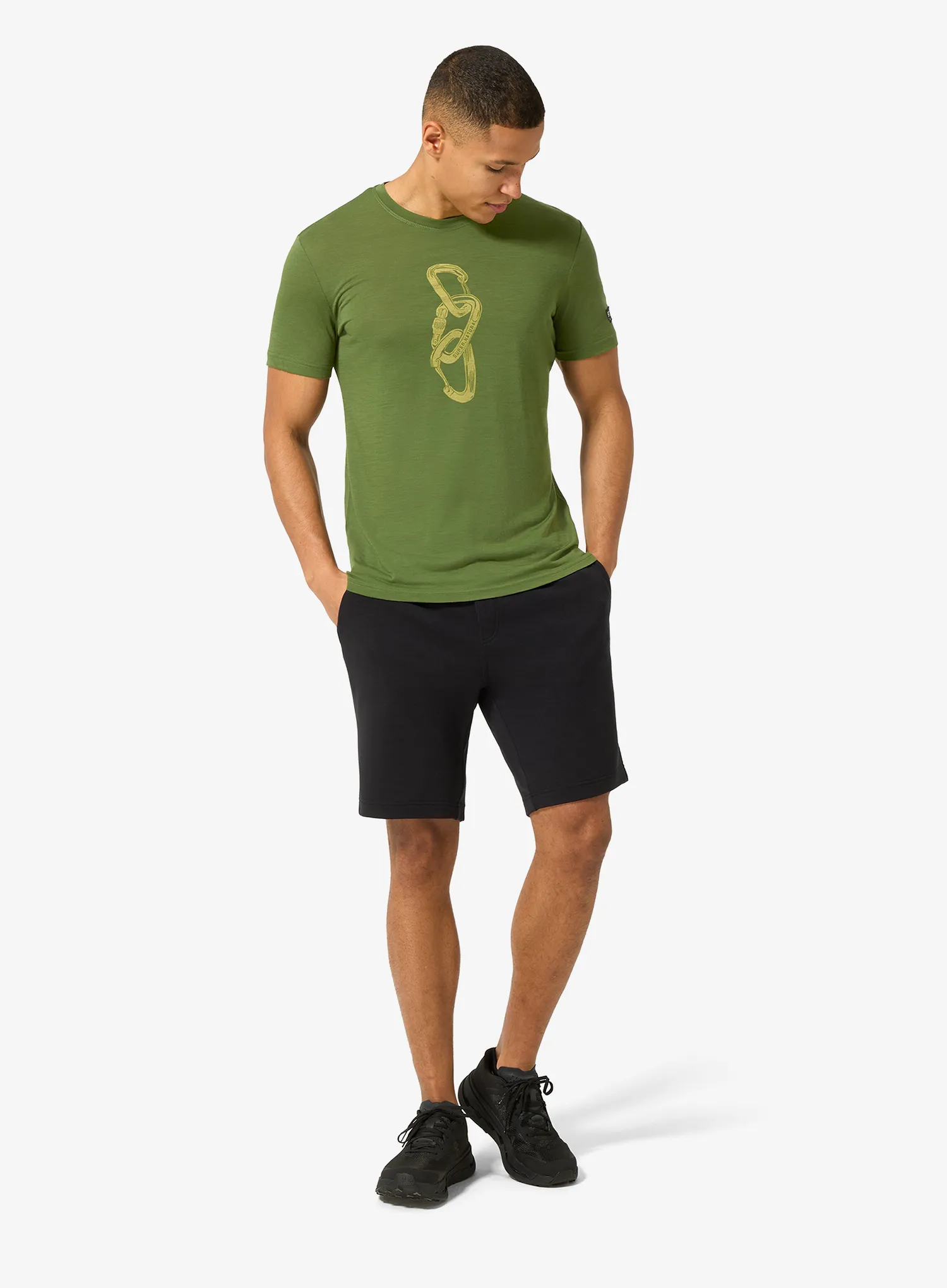 Super.natural Carabineri Tee Merinó póló - shive/dried tobacco
