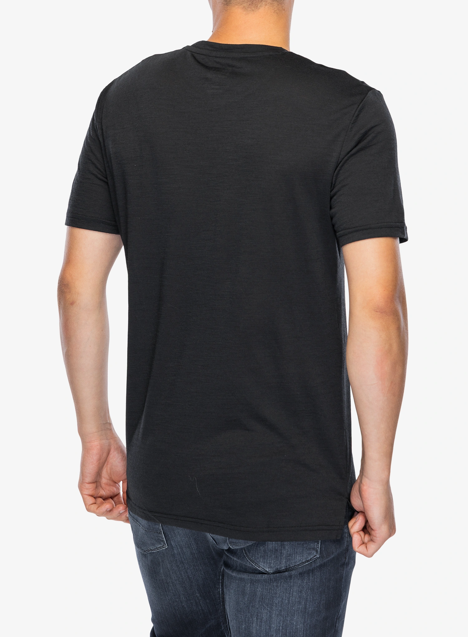 Super.natural Hiking Tee Merinó póló - jet black/vapor grey
