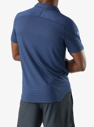 Smartwool Active Mesh Polo Pólóing - nightfall/deep navy