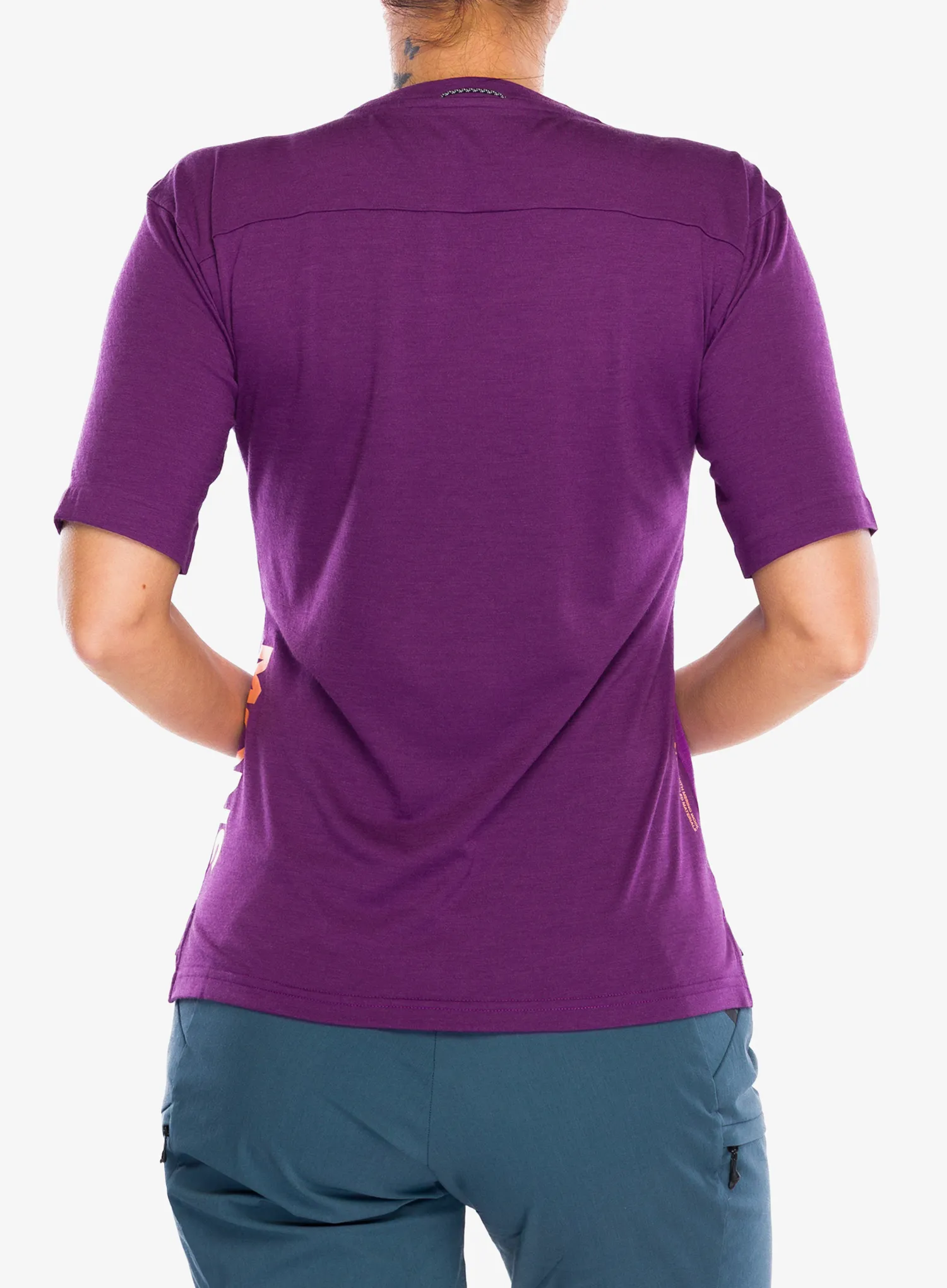 Mons Royale Diversion Merino Bike Jersey Short Sleeve Női kerékpáros póló - violet/berry