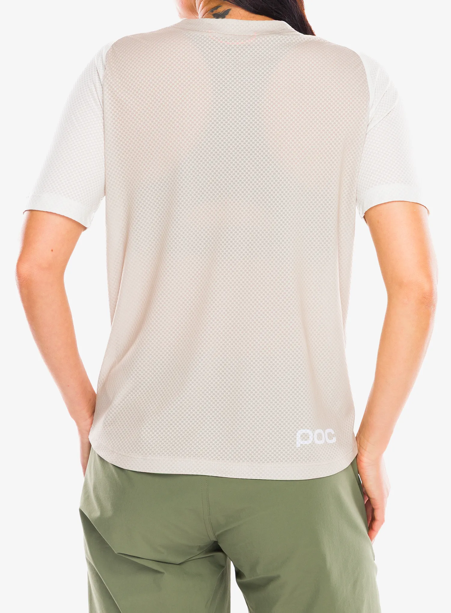 POC Motion Air S/S Jersey Női kerékpáros póló - okenite off white