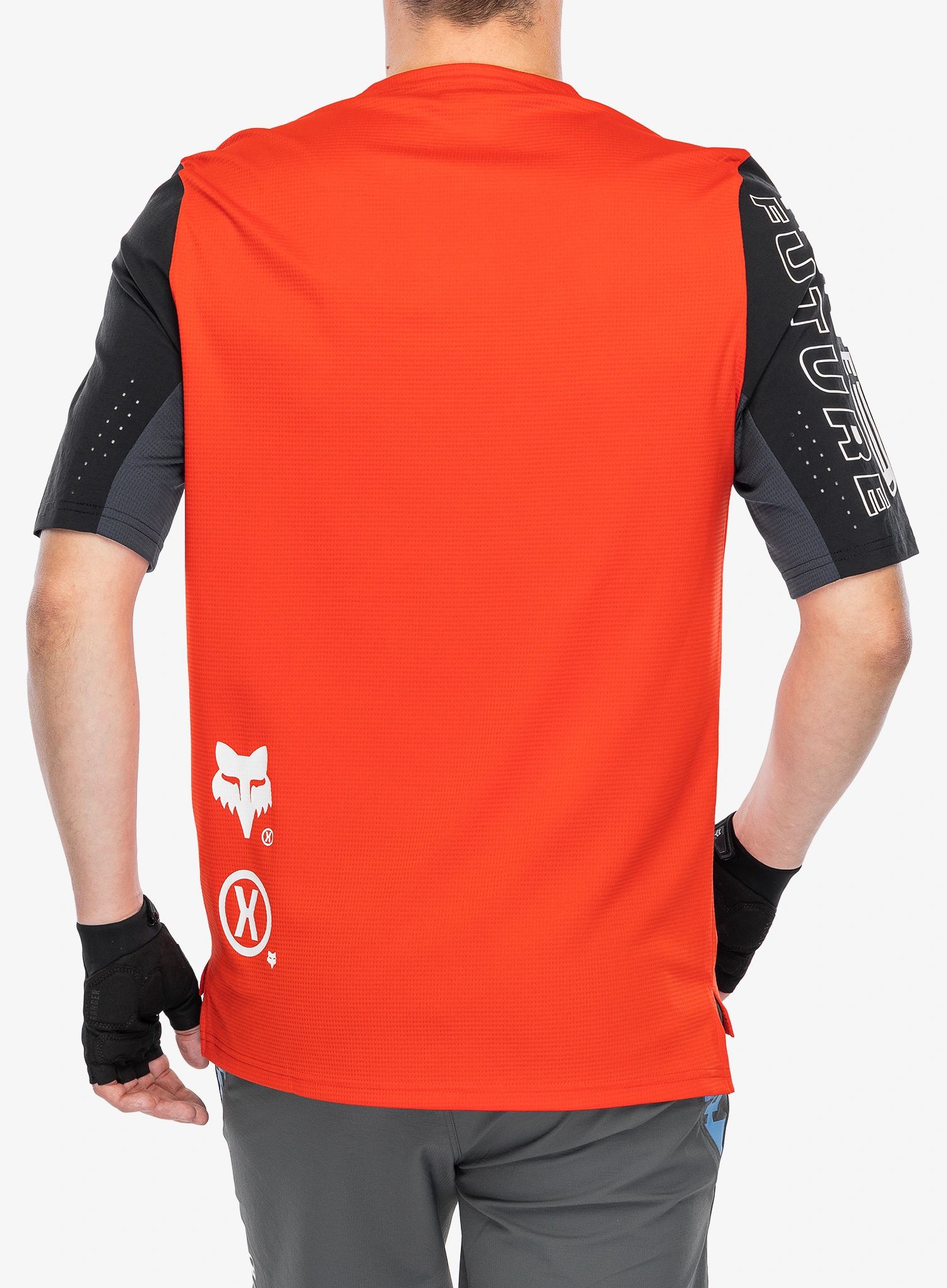 Fox Defend SS Jersey Elevated Kerékpáros póló - fluo red