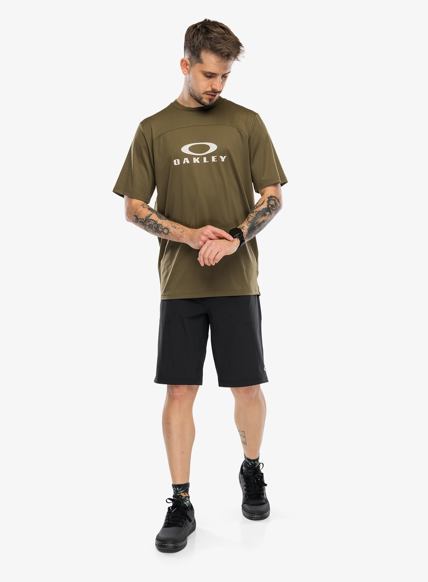 Oakley Free Ride Rc SS Jersey Kerékpáros póló - army green