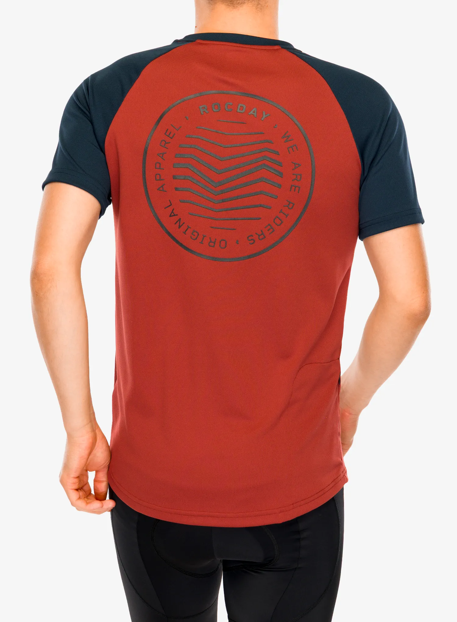 Rocday Gravel Kerékpáros póló - navy blue/red