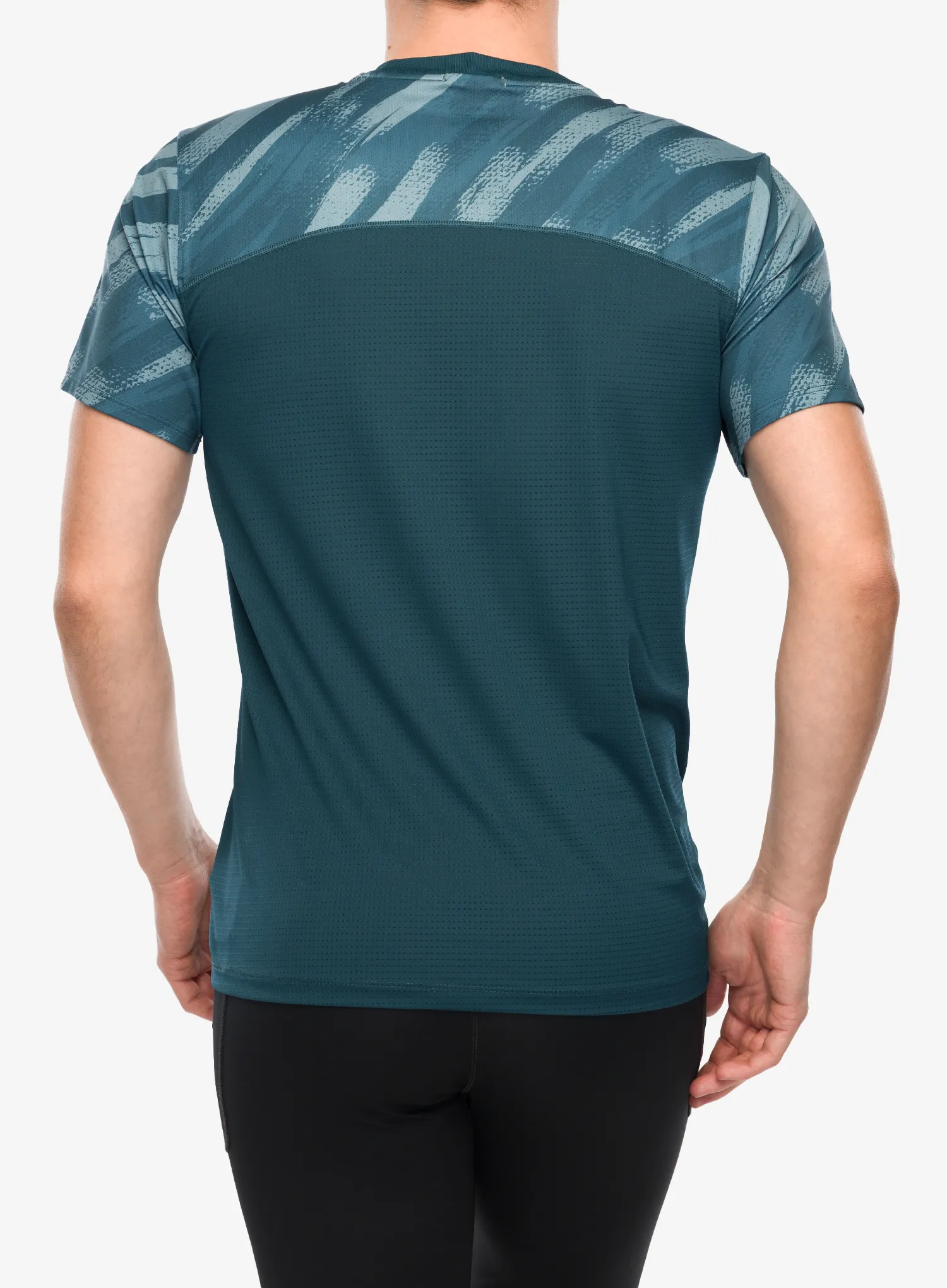 Brooks Atmosphere Short Sleeve 3.0 Gyorsan száradó póló - ultra print/deep sea