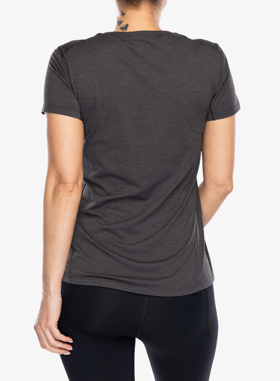 Arcteryx Taema Crew Neck SS Gyorsan száradó női póló - black heather