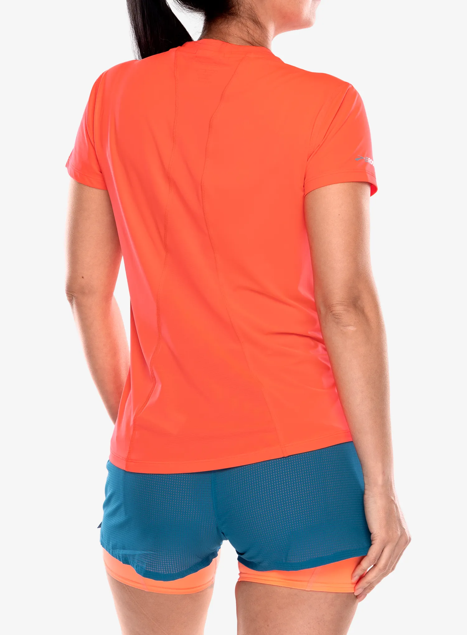 Brooks Sprint Free Short Sleeve 3.0 Gyorsan száradó női póló - neo cayenne
