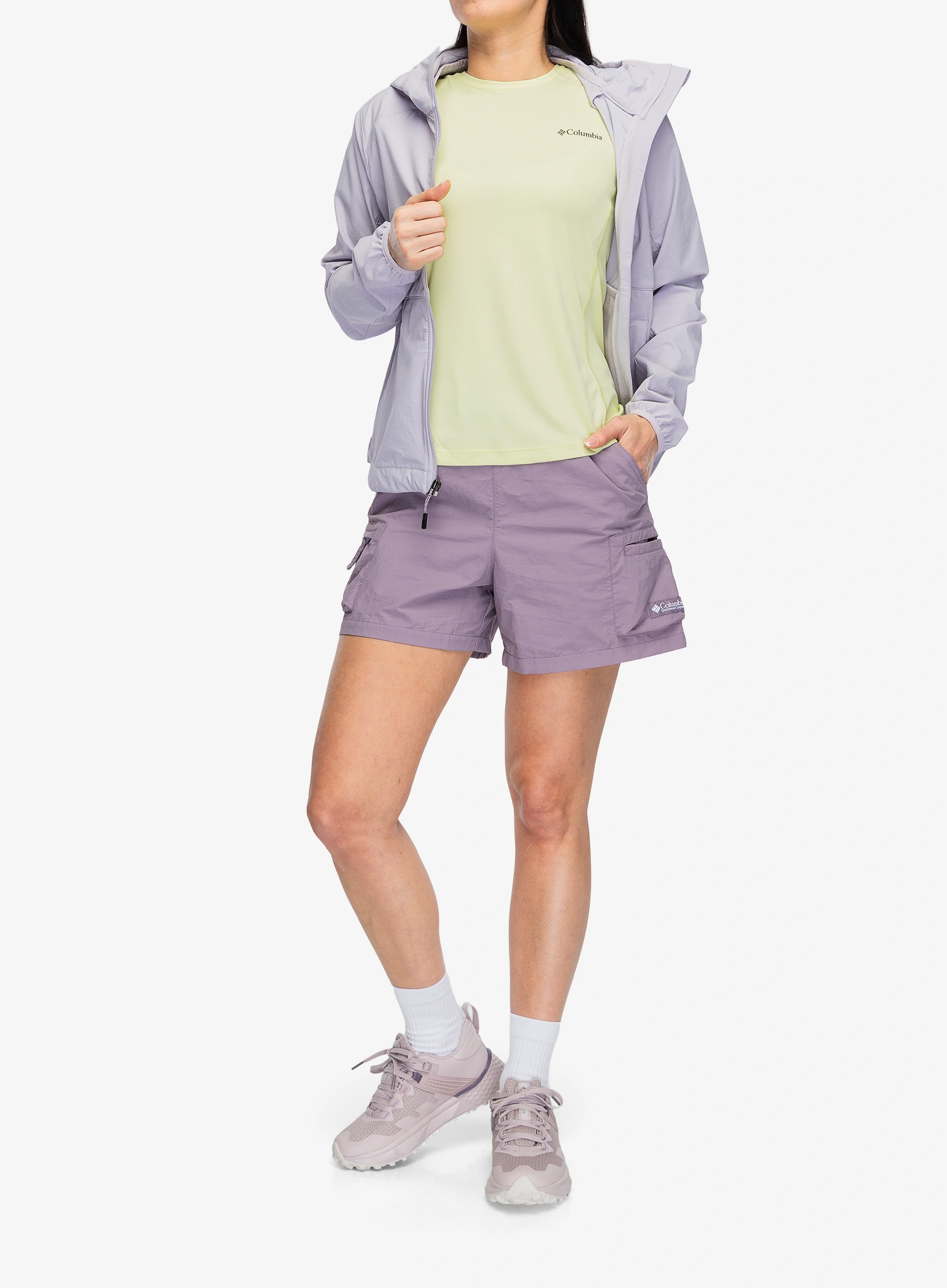 Columbia Zero Rules Light S/S Crew Gyorsan száradó női póló - citron haze