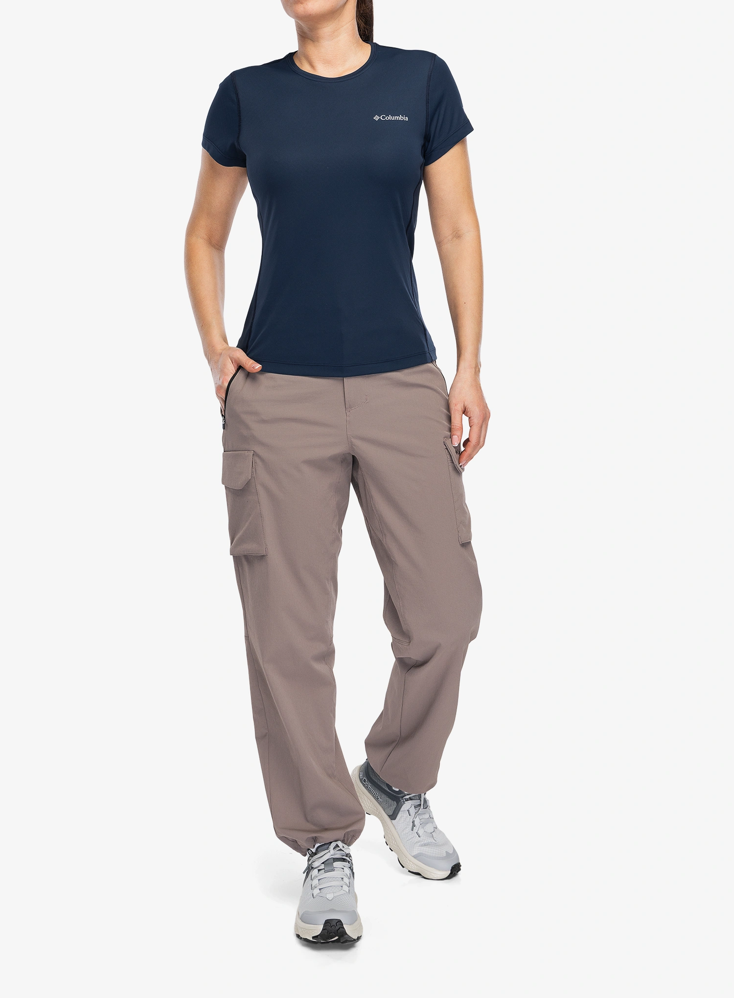 Columbia Zero Rules Light S/S Crew Gyorsan száradó női póló - collegiate navy